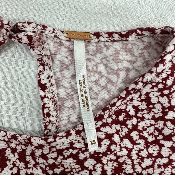 Free People Size XS Dancing In The Dark Burgundy Dress - Picture 10 of 13